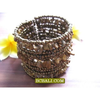 Beads Stones Cuff Bracelets Ethnic Women Fashion